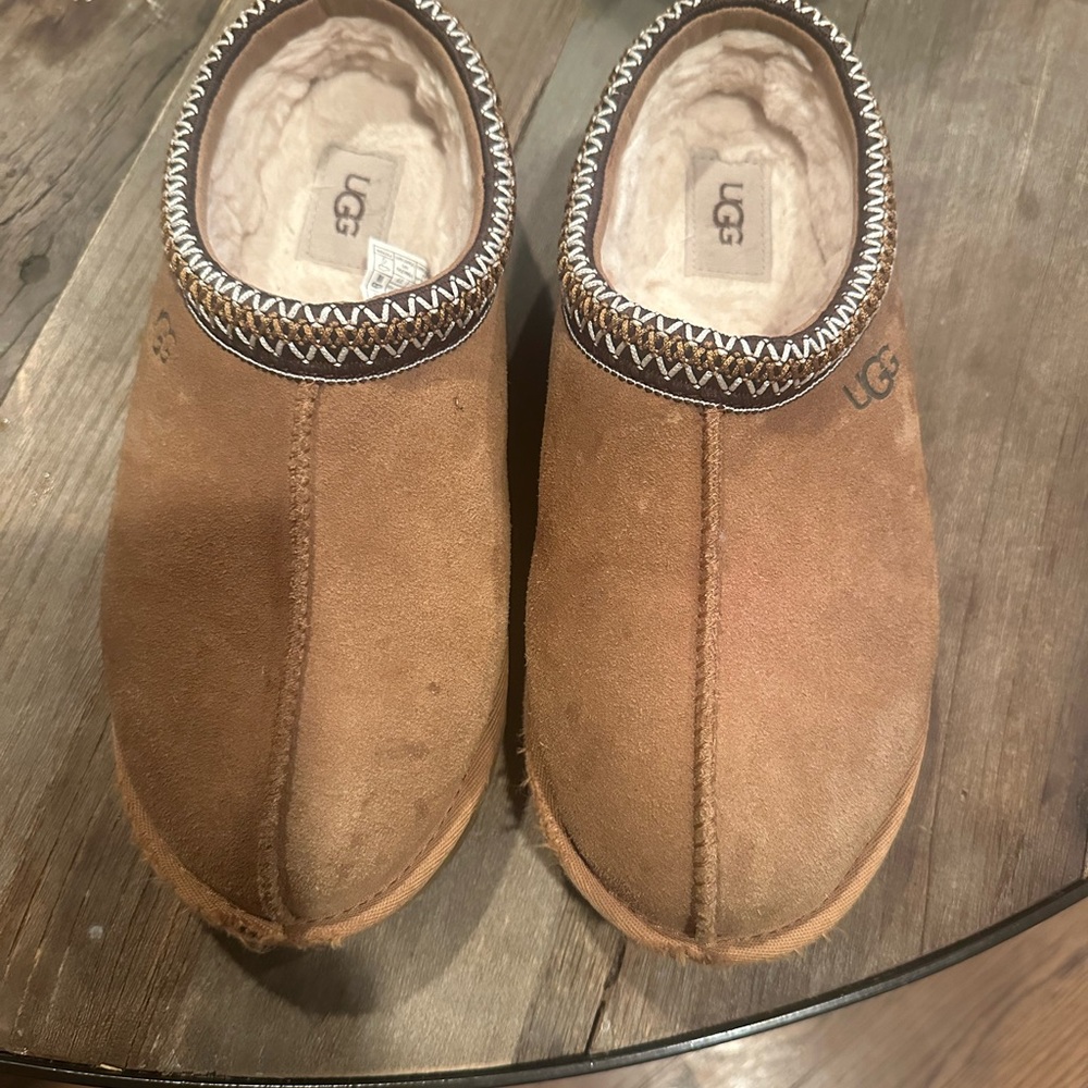 UGG Men's Brown Suede Slip-Ons